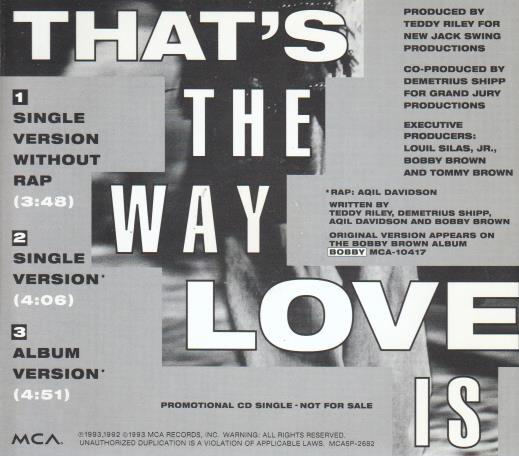 Bobby Brown: That's The Way Love Is Promo