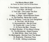 Full Monty March 2006 Promo w/ Artwork