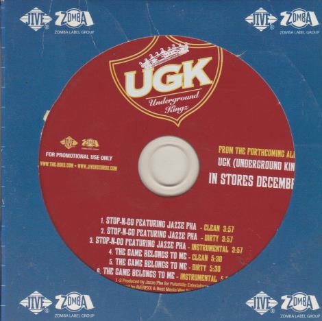 UGK: Stop-N-Go / The Game Belongs To Me Promo w/ Artwork