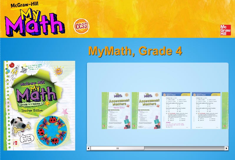 McGraw-Hill My Math: eTeacher Edition: Grade 4