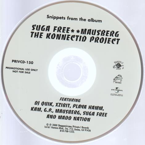 Suga Free & Mausberg: The Konnectid Project: Snippets From The Album Promo w/ No Artwork