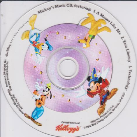 Walt Disney Records Presents Mickey's Music CD Promo