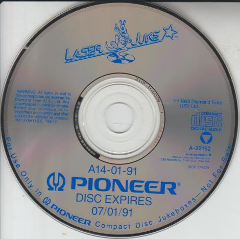 Laser Juke Pioneer A14-01-91 A-22152 Promo