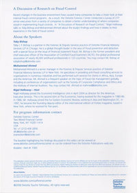 Deloitte Forensic Center: A Discussion Of Research On Fraud Control