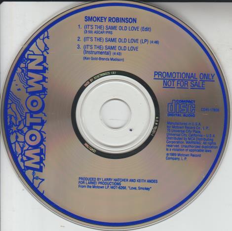 Smokey Robinson: (It's The) Same Old Love Promo w/ No Artwork