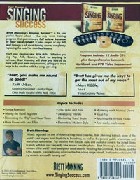 Brett Manning's Singing Success: A Systematic Vocal Training Program 13-Disc Set w/ Workbook