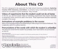 Exploring Creation With Chemistry: Multimedia Companion 9 2nd
