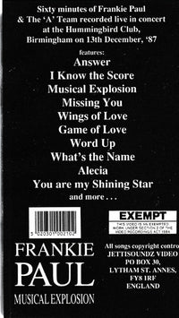 Frankie Paul: Musical Explosion