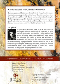 Contending For The Christian Worldview: The Christian Apologetics Program