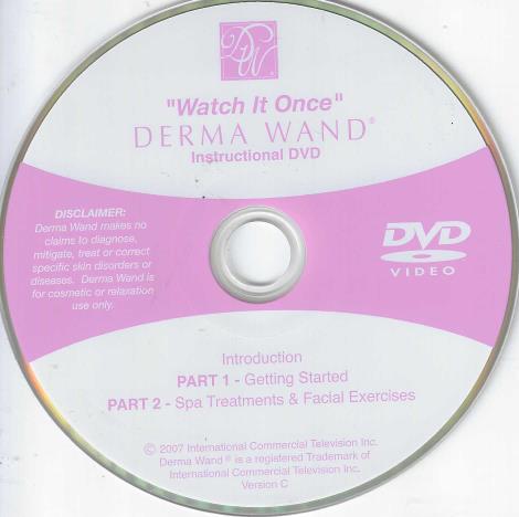 Derma Wand Instructional DVD w/ No Artwork