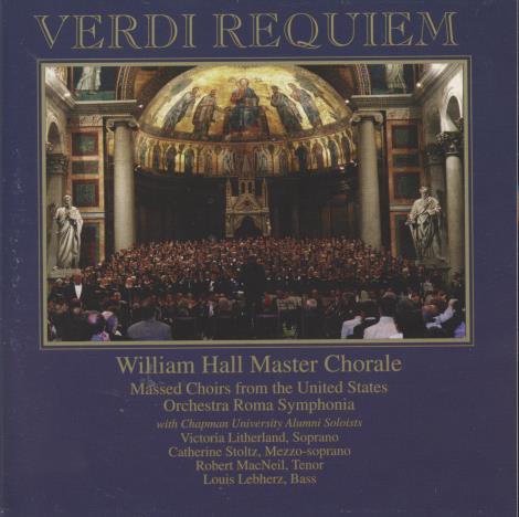 William Hall Master Chorale: Verdi Requiem 2-Disc Set w/ Cracked Case