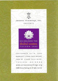 His Holiness The Dalai Lama: Teachings On Shantideva's Guide To The Bodhisattva's Way Of Life Tucson 2005 8-Disc Set