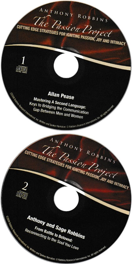 The Passion Project: Cutting Edge Strategies For Igniting Passion, Joy & Intimacy 2-Disc Set w/ No Artwork
