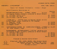 Henri Lazarof: Music For Chamber Orchestra Signed