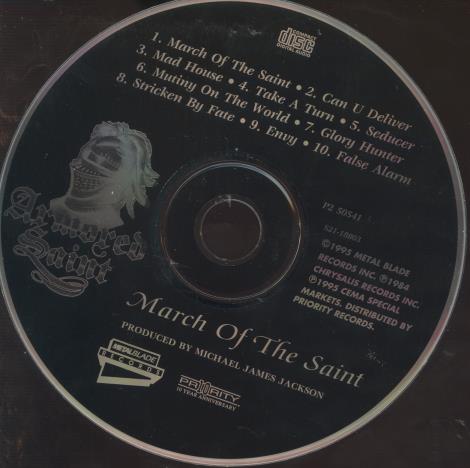 Armored Saint: March Of The Saint w/ No Artwork