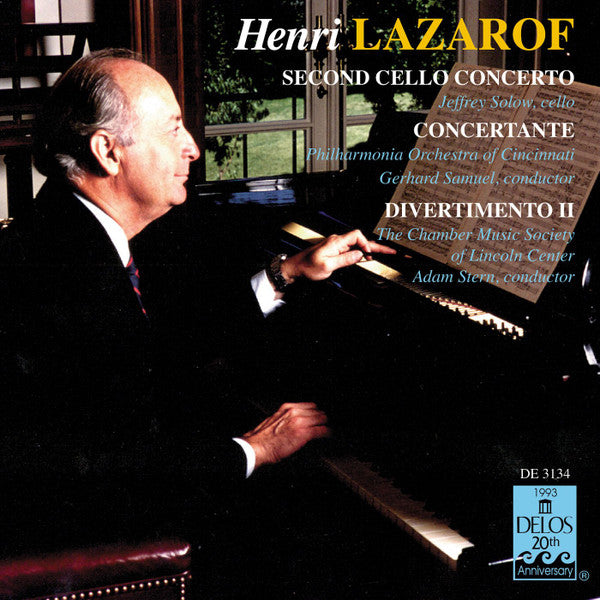 Lazarof: Second Cello Concerto / Divertimento II / Concertante