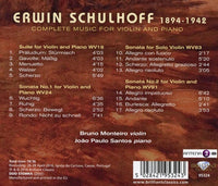 Schulhoff: Complete Music For Violin And Piano