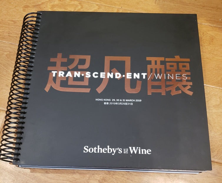 Sotheby's Tran-scend-ent Wines: Hong Kong 29, 30 & 31 March 2019