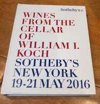 Sotheby's Wines From The Cellar Of William I. Koch: New York 19-21 May 2016