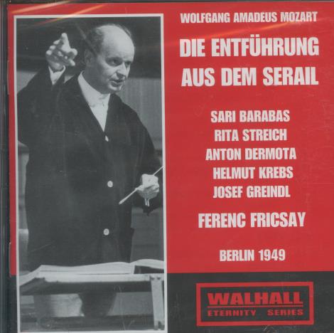 Mozart: Die Entfuhrung Aus Dem Serail: Fricsay / Berlin 1949 2-Disc Set