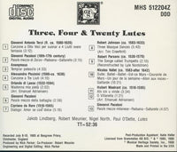 Three, Four & Twenty Lutes