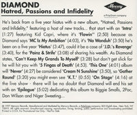 Diamond D: Hatred, Passions And Infidelity Promo w/ Back Artwork