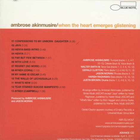Ambrose Akinmusire: When The Heart Emerges Glistening Advance Promo
