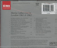 Maria Callas: Live In London 1961 & 1962