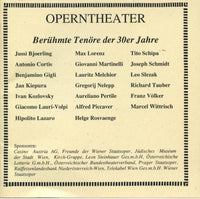 Operntheater: Beruhmte Tenore Der 30er Jahre