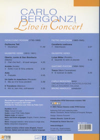 Carlo Bergonzi: Live In Concert
