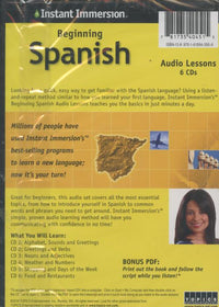 Instant Immersion: Beginning Spanish 6-Disc Set