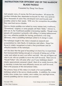 Greenland Style Kayaking