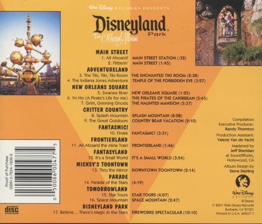Disneyland Park: The Official Album – NeverDieMedia