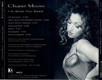 Chante Moore: I'm What You Need 7-Track Promo w/ Back Artwork