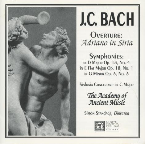 J.C. Bach: Overture / Symphonies