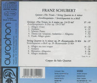 Franz Schubert: Quintet The Trout / String Quartet In A Minor