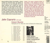 John Coprario: Consort Musicke