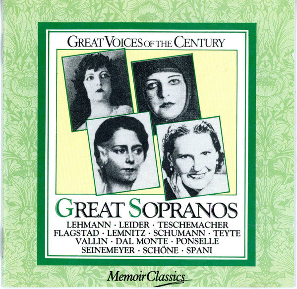 Great Voices Of The Century: Great Sopranos