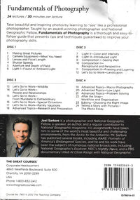 The Great Courses: Fundamentals Of Photography 4-Disc Set w/ Course Guidebook