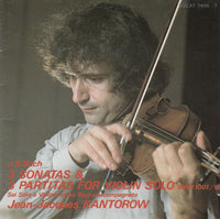 J.S. Bach: 3 Sonatas & 3 Partitas For Violin Solo Japan 3-Disc Set