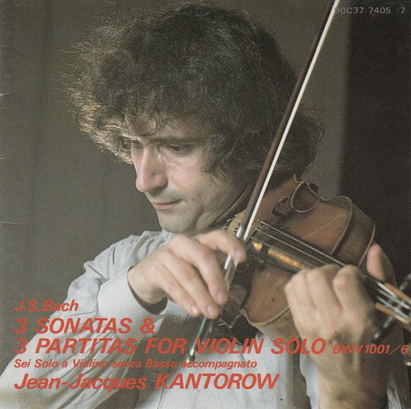 J.S. Bach: 3 Sonatas & 3 Partitas For Violin Solo Japan 3-Disc Set