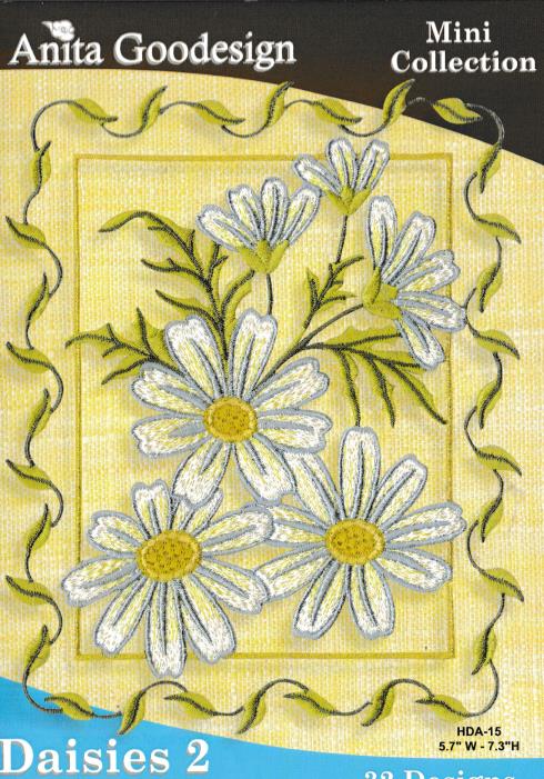 Anita Goodesign Mini Collection: Daisies 2 - NeverDieMedia