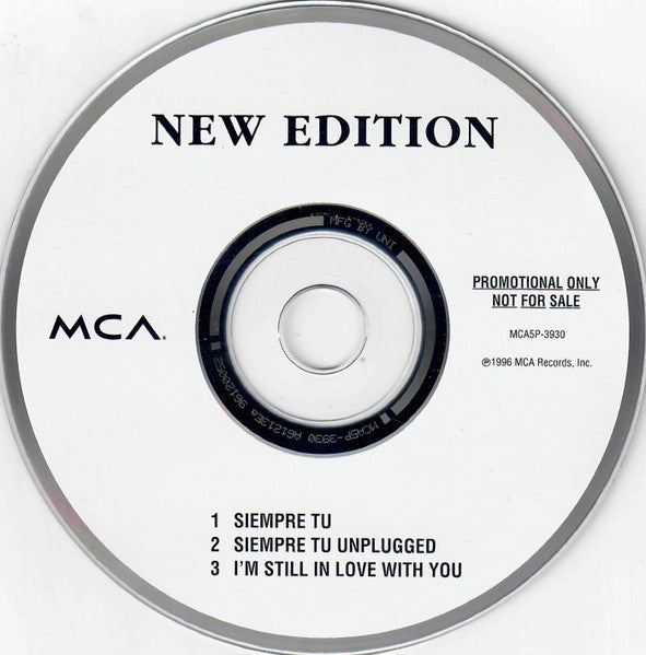 New Edition: Siempre Tu Promo w/ Back Artwork - NeverDieMedia