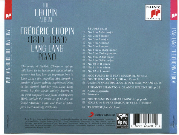 Lang Lang: The Chopin Album Signed – NeverDieMedia