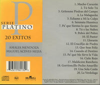 Amalia Mendoza / Miguel Aceves Mejia: Serie Platino: 20 Exitos