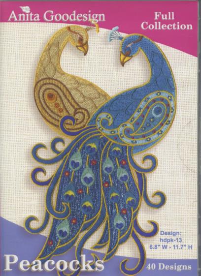 Anita Goodesign: Full Collection: Peacocks