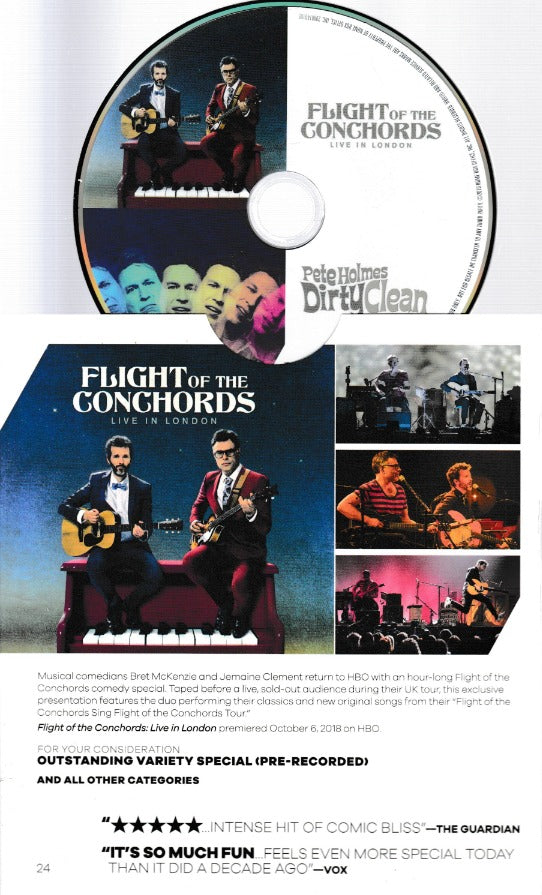 Flight Of The Conchords: Live In London / Pete Holmes Dirty Clean FYC