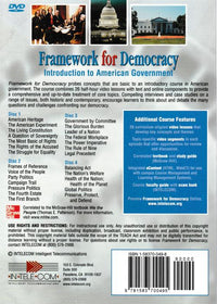Framework For Democracy: Introduction To American Government 4-Disc Set