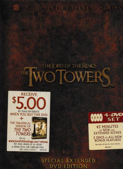 The Lord Of The Rings: The Two Towers Special Extended 4-Disc Set