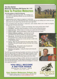 Gary Semics Motocross Techniques: How To Practice Motocross Volume 2 #1